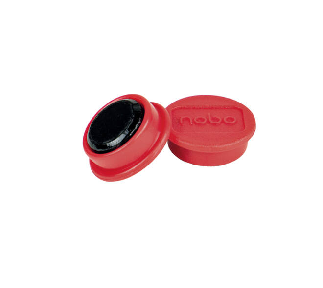 Magneet Nobo 24mm rood 10 stuks