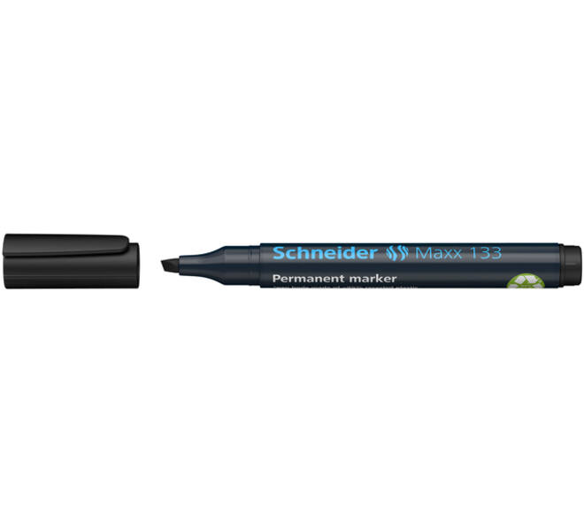 Permanent marker Schneider Maxx 133 schuin 1-4mm zwart