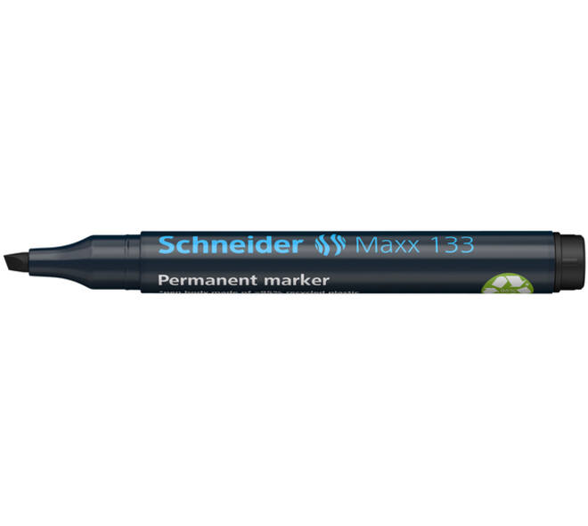 Permanent marker Schneider Maxx 133 schuin 1-4mm zwart