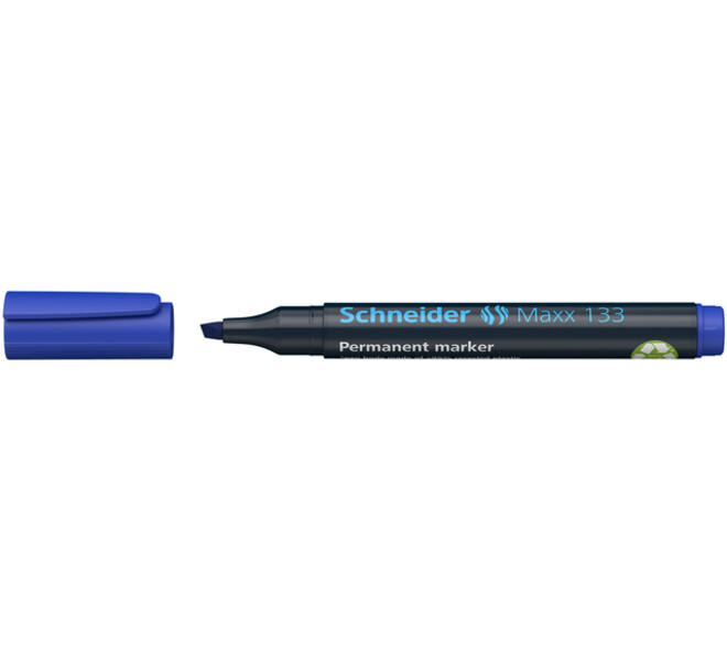 Permanent marker Schneider Maxx 133 schuin 1-4mm blauw