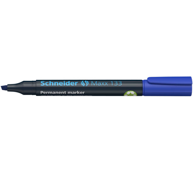 Permanent marker Schneider Maxx 133 schuin 1-4mm blauw
