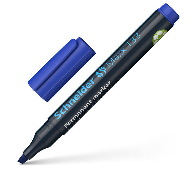 Permanent marker Schneider Maxx 133 schuin 1-4mm blauw