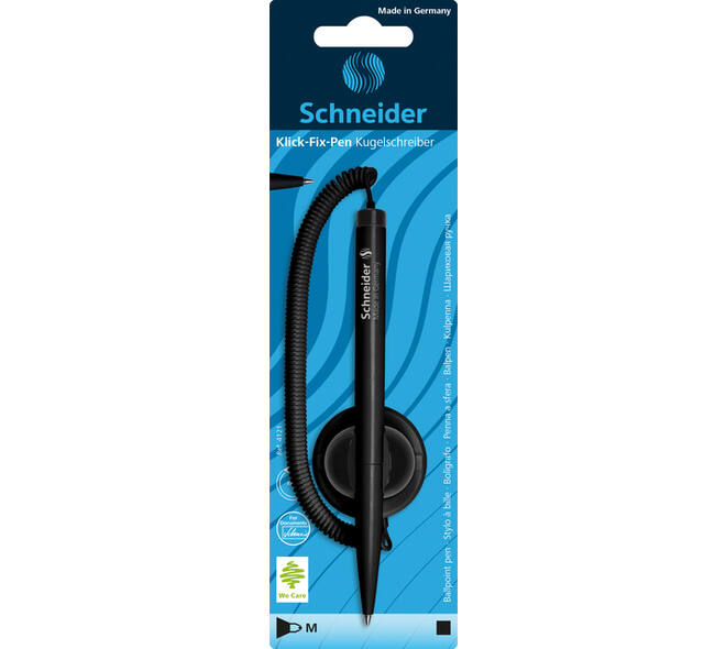 Baliebalpen Schneider klick-fix medium zwart blister à 1 stuk