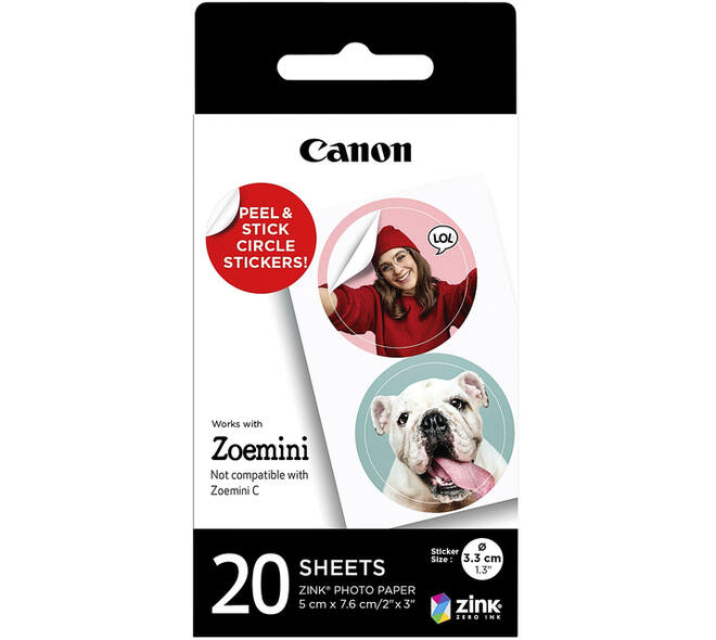 Fotopapier Canon Zoemini ZP-2030-2C 20 vel