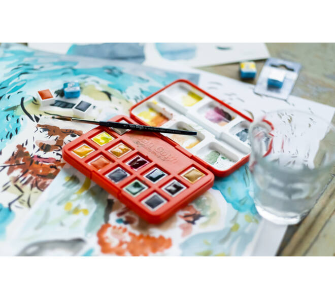 Aquarelverf Talens Van Gogh x Van Gogh Museum set à 12 kleuren assorti