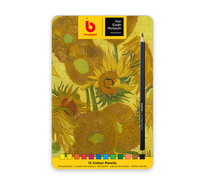 Kleurpotloden Bruynzeel Van Gogh Museum assorti blik à 12 stuks