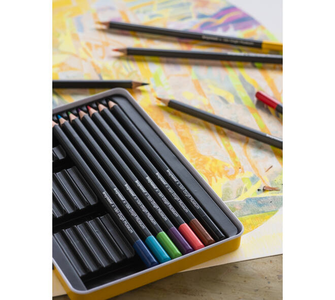 Kleurpotloden Bruynzeel Van Gogh Museum assorti blik à 12 stuks