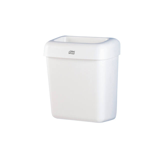 Afvalbak Tork B2 open inworp 20 liter wit 226100