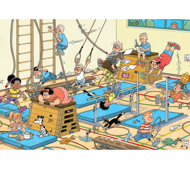 Puzzel Jan van Haasteren Junior Apenkooien 240 stukjes