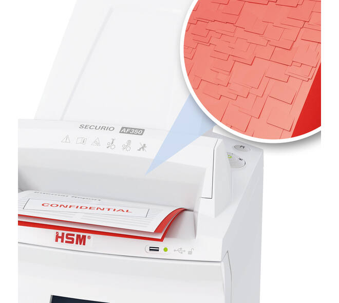 Papiervernietiger HSM Securio AF350 snippers 4,5x30mm
