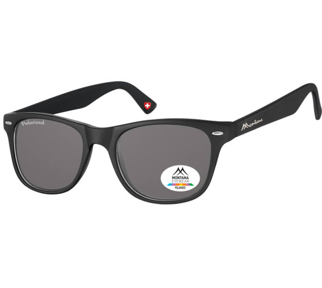 Zonnebril Montana Havanna met smoke gepolariseerd glas zwart