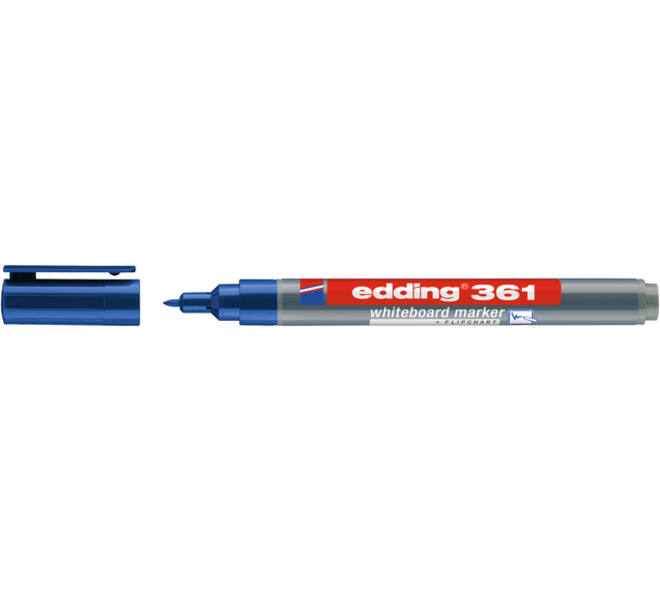 Whiteboardmarker edding 361 rond 1mm blauw