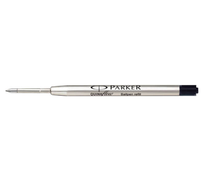 Balpenvulling Parker Quinkflow medium zwart blister à 3 stuks