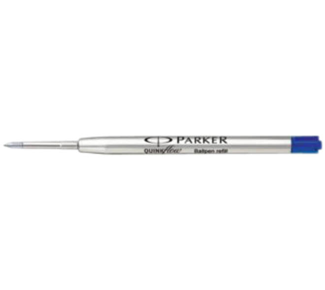 Balpenvulling Parker Quinkflow medium blauw blister à 3 stuks