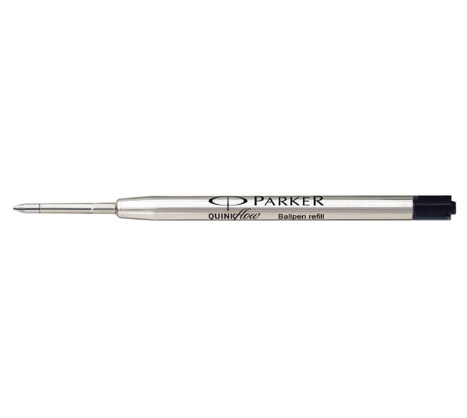 Balpenvulling Parker Quinkflow medium zwart blister à 10 stuks