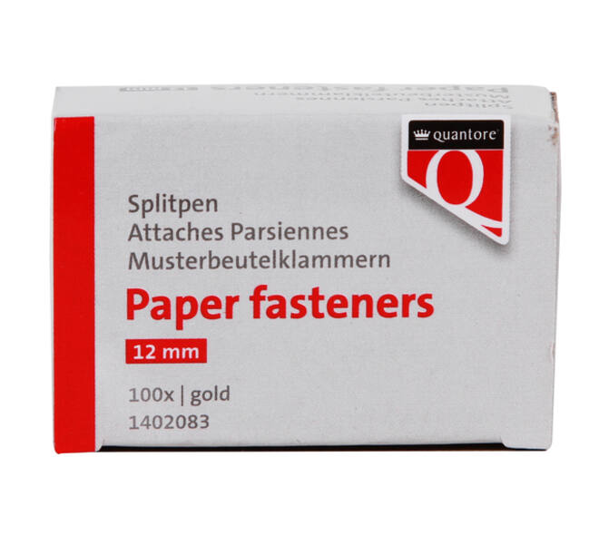 Splitpen Quantore 12mm 100 stuks goud