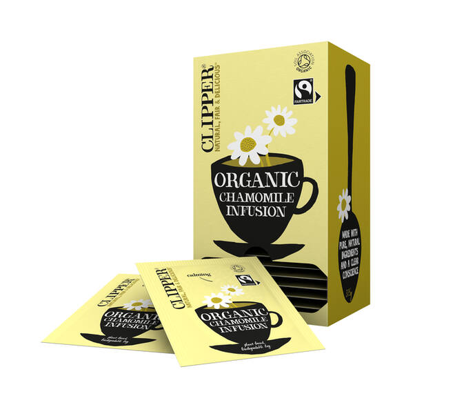 Thee Clipper infusion chamomile bio 25 zakjes