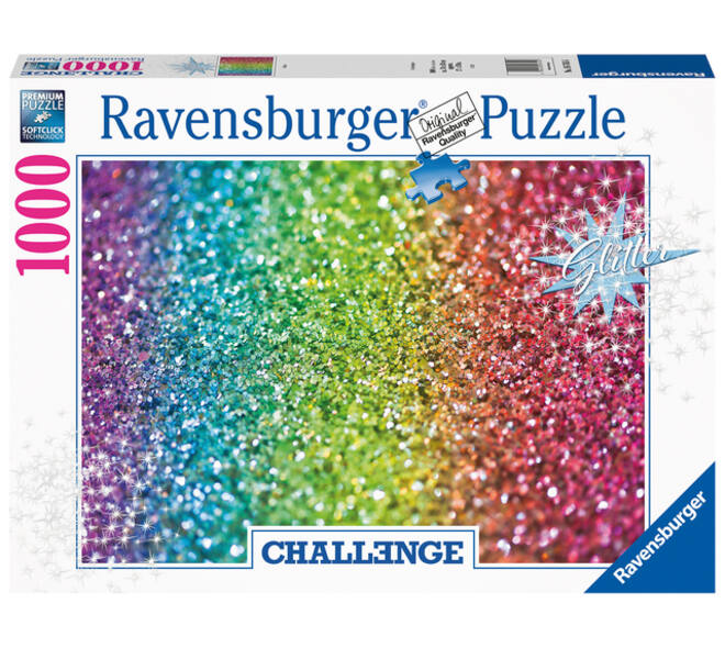 Puzzel Ravensburger Glitter challenge 1000 stukjes