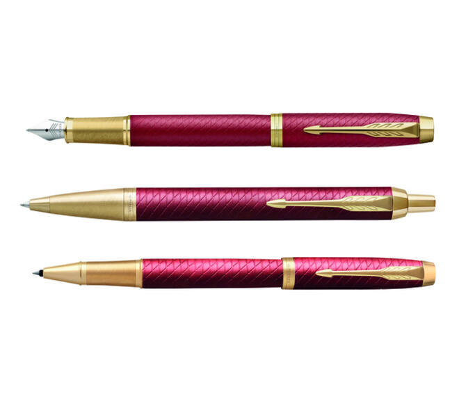 Rollerpen Parker IM Premium deep red GT fijn