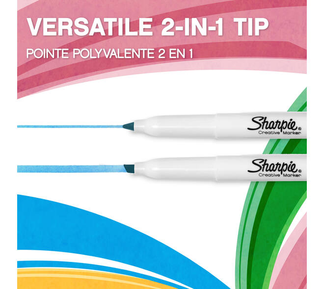 Markeerstift Sharpie S-note assorti blister à 12 stuks