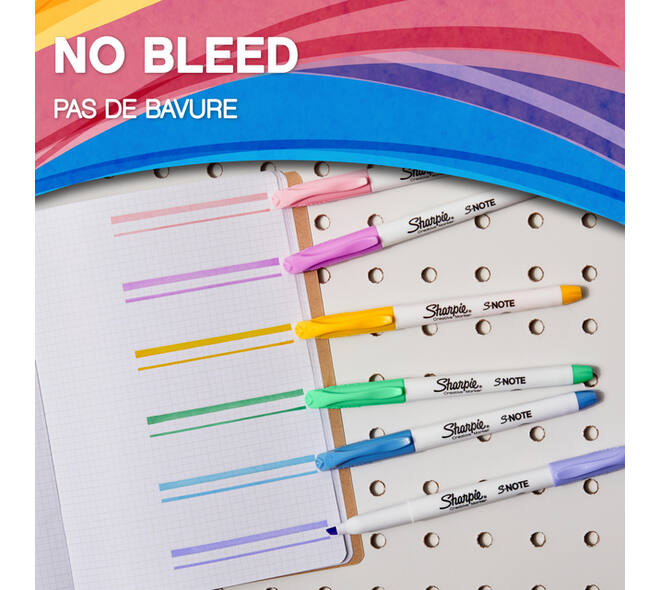 Markeerstift Sharpie S-note assorti blister à 12 stuks