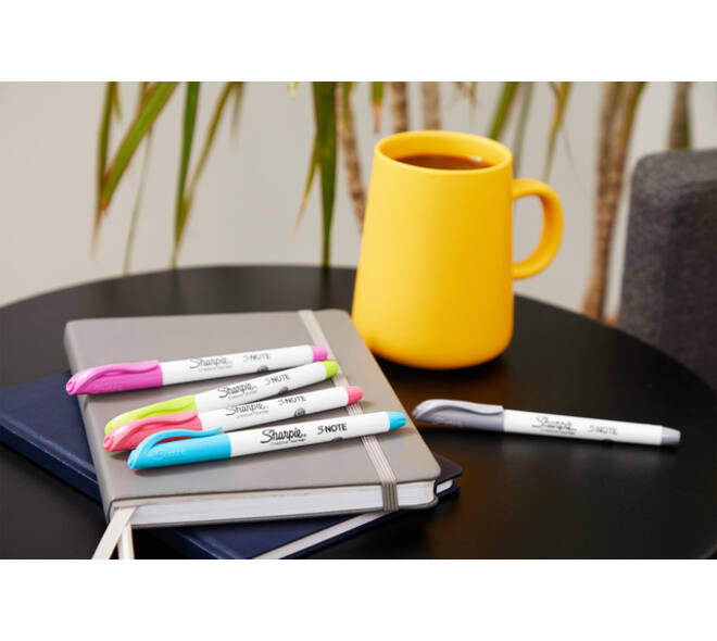 Markeerstift Sharpie S-note assorti blister à 12 stuks