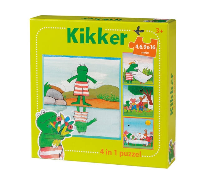 Puzzel De Wereld van Kikker 4 in 1