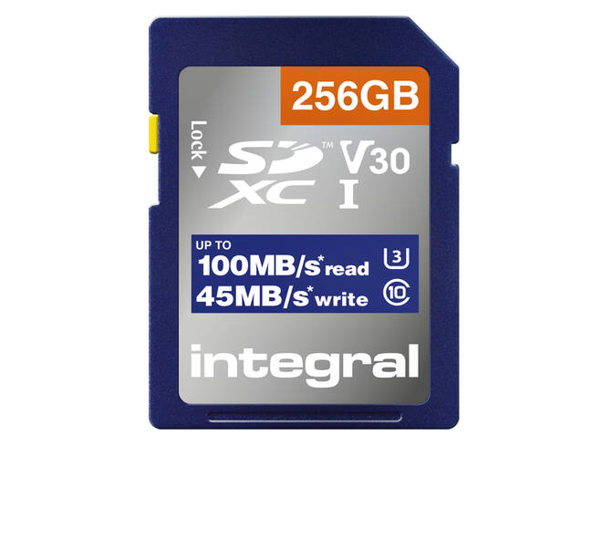 Geheugenkaart Integral SDHC-XC 256GB