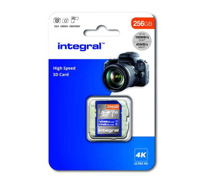 Geheugenkaart Integral SDHC-XC 256GB