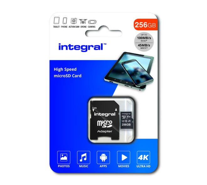 Geheugenkaart Integral microSDXC 256GB