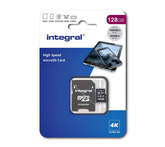Geheugenkaart Integral microSDXC 128GB