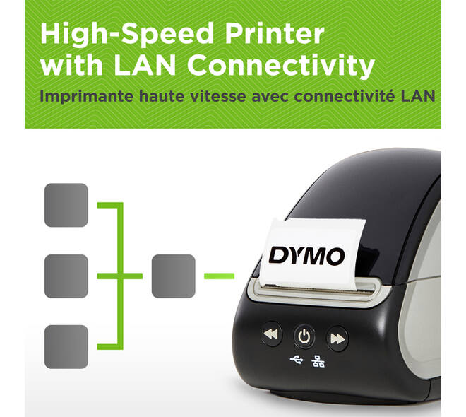 Labelprinter Dymo LabelWriter 550 Turbo desktop zwart