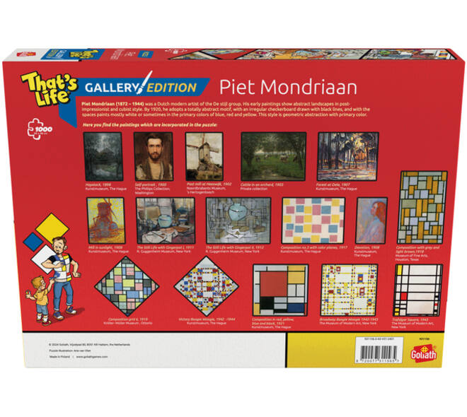 That's Life Gallery edition: Piet Mondriaan 1000st