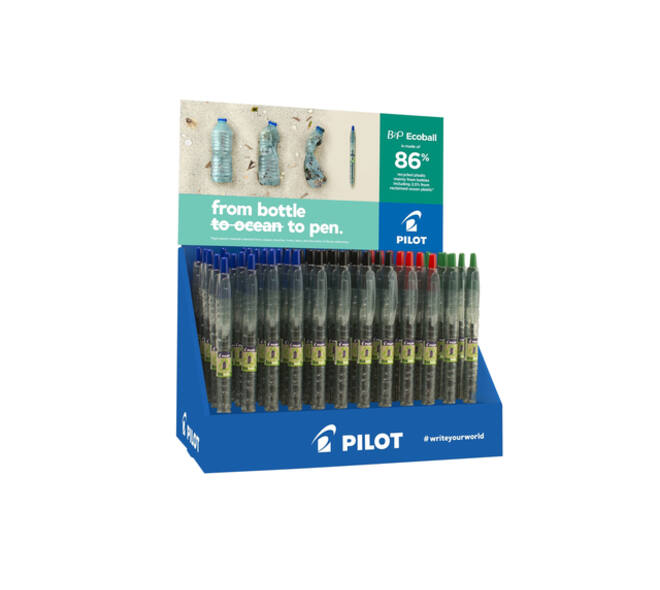 Balpen PILOT Begreen B2P EcoBall medium assorti