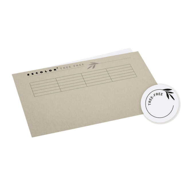 Vouwmap Djois Tree-Free A4 gelijk 226gr beige