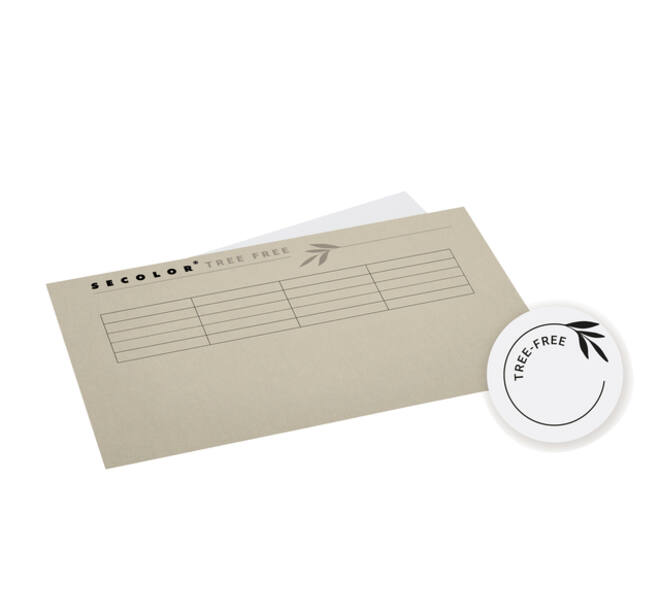 Vouwmap Djois Tree-Free folio gelijk 226gr grijs
