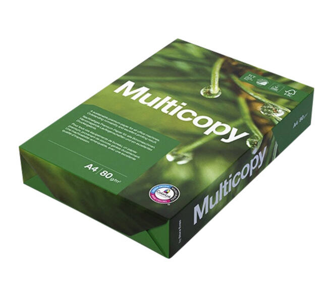 Kopieerpapier Multicopy A4 80gr 4-gaats wit 500 vel