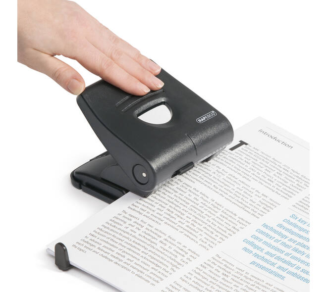Perforator Rapesco Germ-Savvy Heavy Duty 827-P antibacterieel 2-gaats zwart