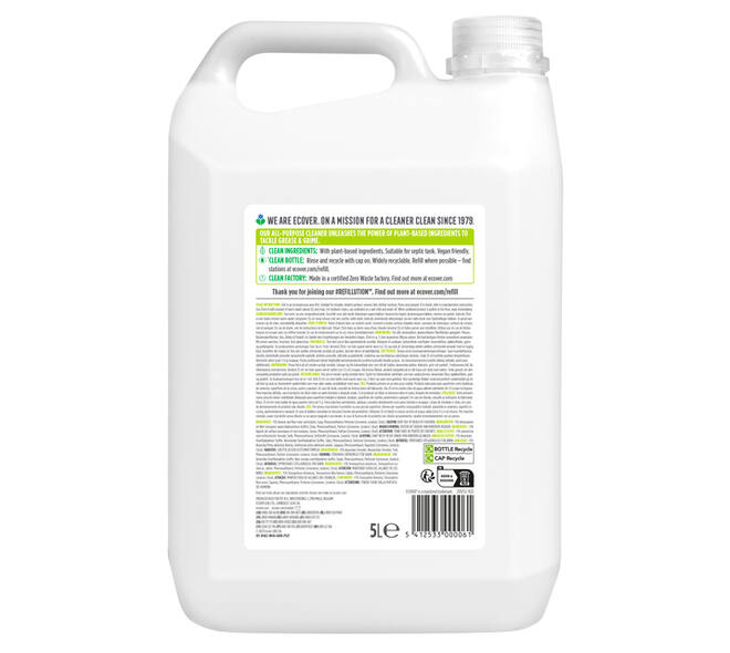 Allesreiniger Ecover citroengrass & gember navulflacon 5L
