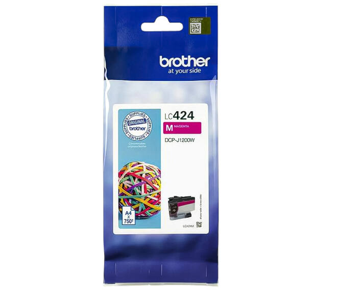 Inktcartridge Brother LC-424M rood