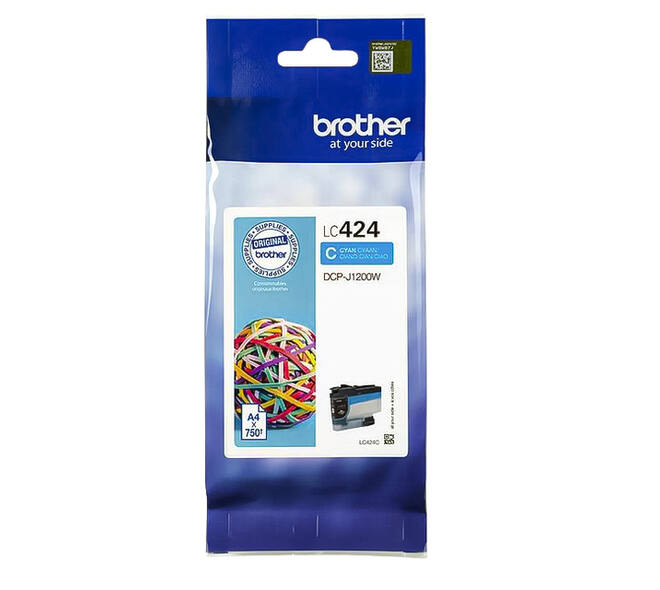 Inktcartridge Brother LC-424C blauw