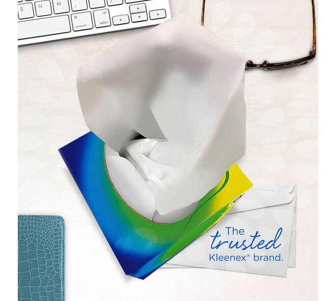 Facial tissues Kleenex kubus 3-laags 56 vel wit 8825