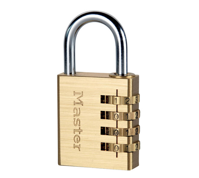 Hangslot MasterLock combinatieslot messing 40mm