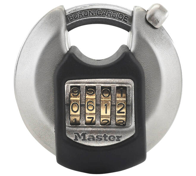 Hangslot MasterLock Excell combinatieslot staal 70mm