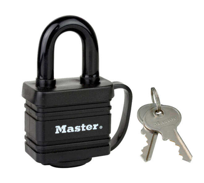Hangslot MasterLock stiftcilinder gelamineerd staal 40mm