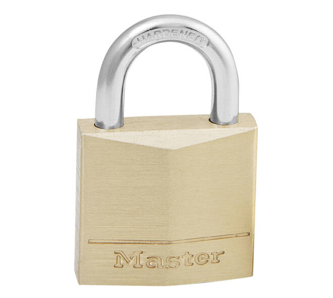 Hangslot MasterLock messing 30mm