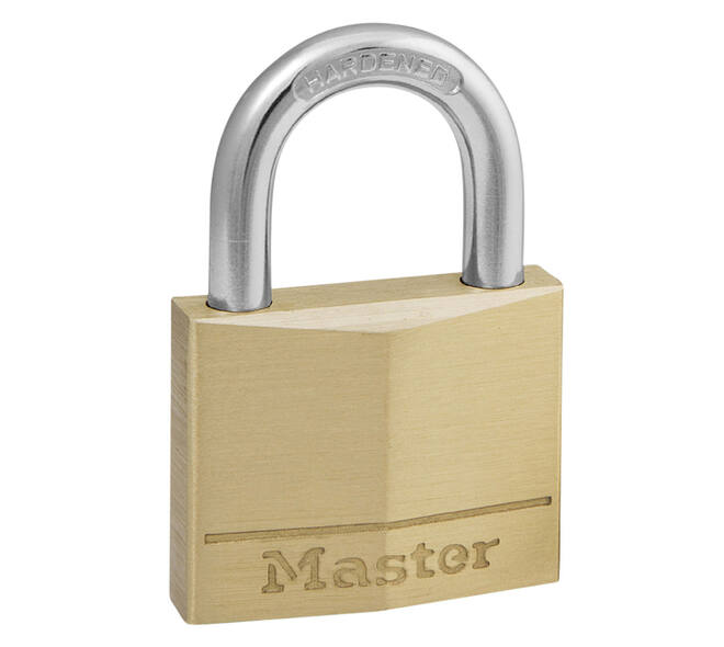Hangslot MasterLock messing 40mm