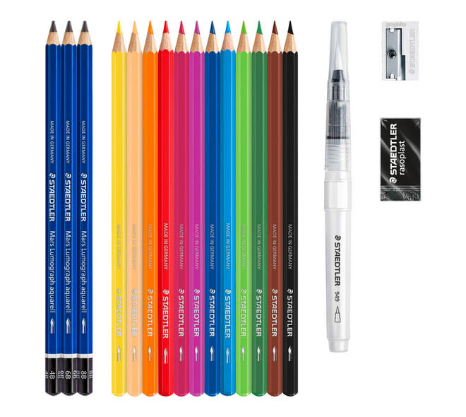 Kleurpotlood Staedtler Design Journey watercolor aquarel 18-delig