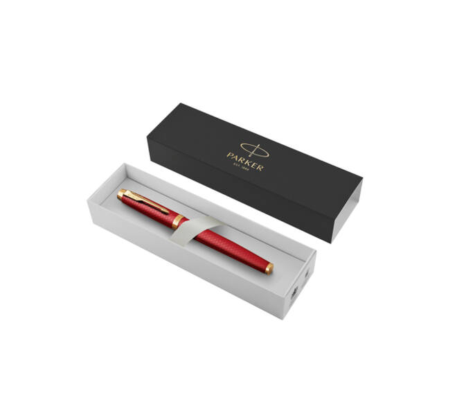 Rollerpen Parker IM Premium deep red GT fijn