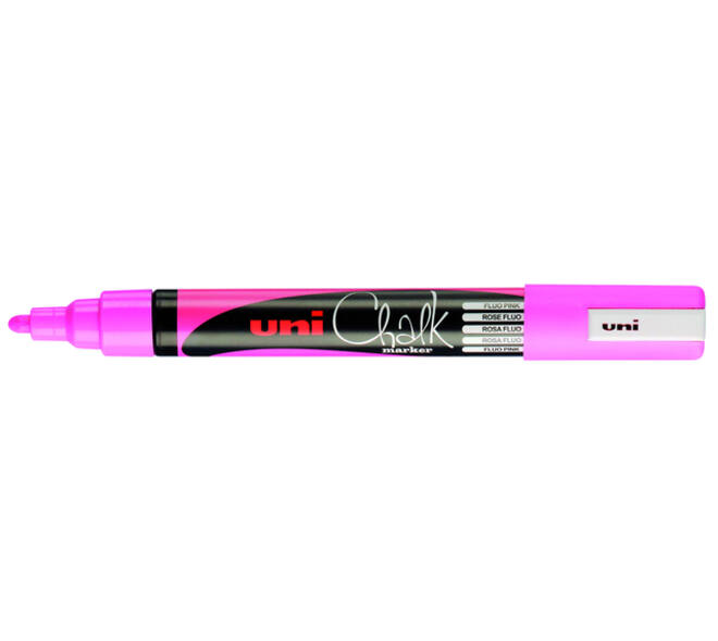 Krijtstift Uni-ball chalk rond 1.8-2.5mm fluor roze